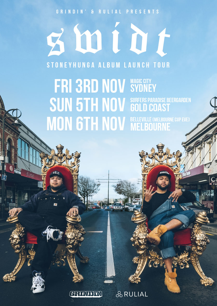 SWIDT STONEYHUNGA AUSTRALIAN ALBUM LAUNCH TOUR