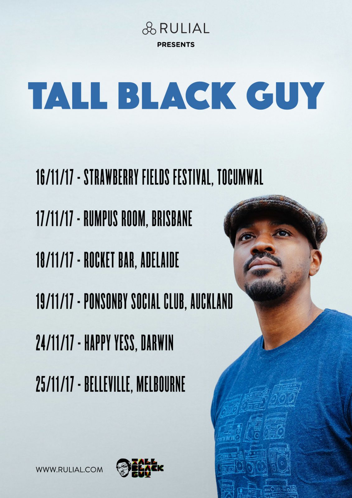 TALL BLACK GUY AUSTRALIA & NEW ZEALAND TOUR