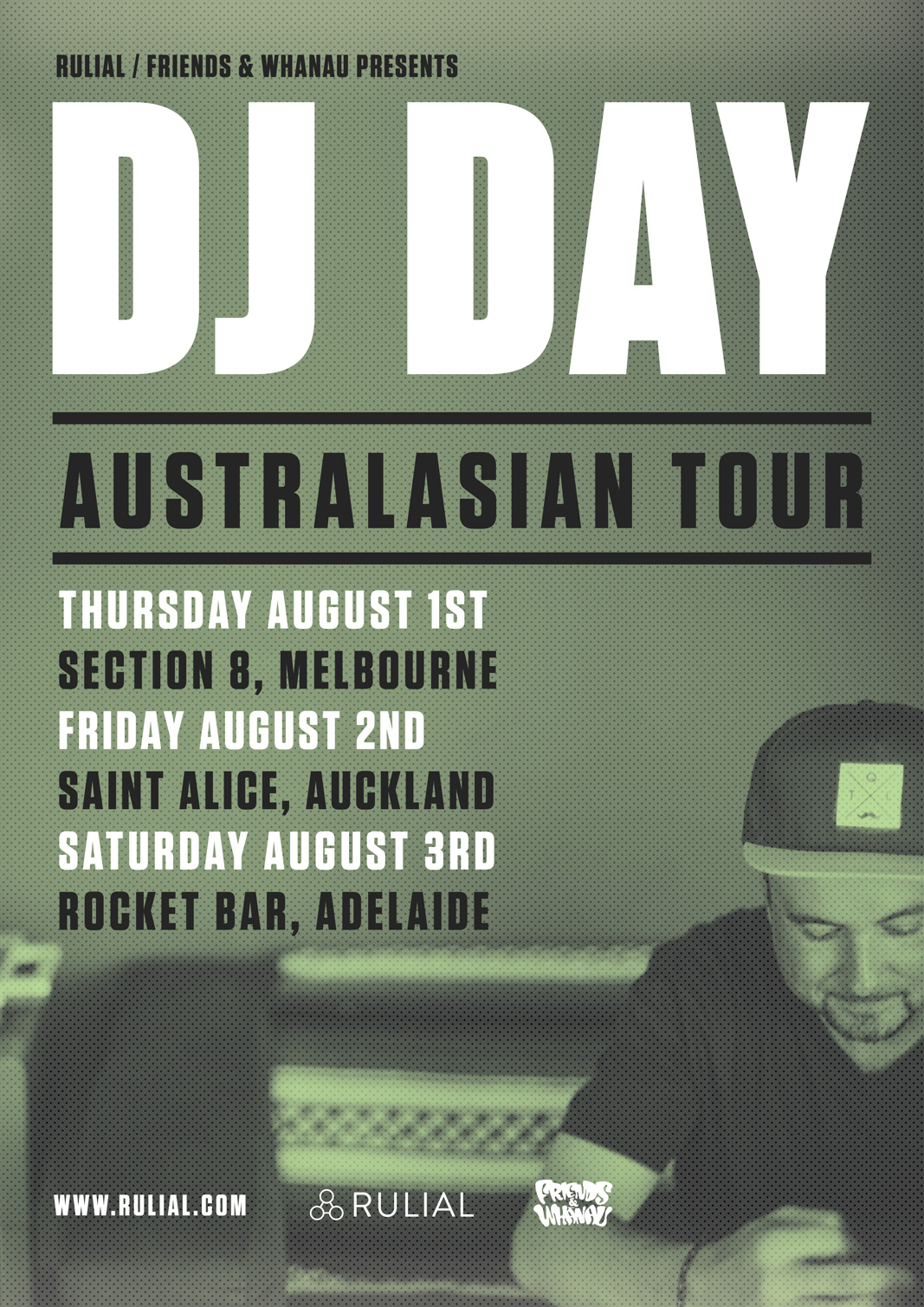 DJ DAY AUSTRALIA & NEW ZEALAND TOUR